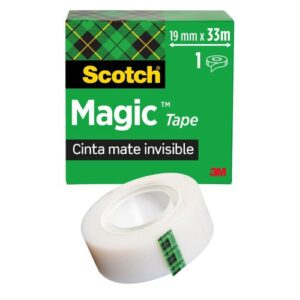 Cinta adhesiva scotch mágica invisible 33x19