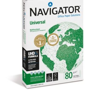 Paquete 500 hojas Navigator Din A4 80gr liso universal