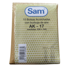 Bolsa acolchada 240x340 nº 17 kraft natural Paquete de 10 unidades
