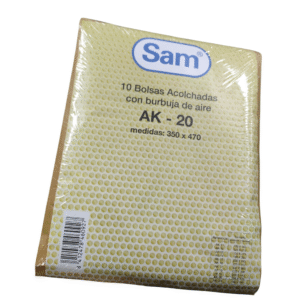 Bolsa acolchada 340x470 nº 20 kraft natural Paquete de 10 uniades