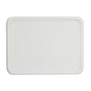 Paquete de 100 bandejas cartón blanco estucadas 10x16 nº 2