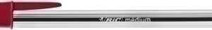 Bolígrafo Bic cristal normal tinta roja caja de 50 unid