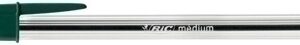 Bolígrafo Bic cristal normal tinta verde caja de 50 unid
