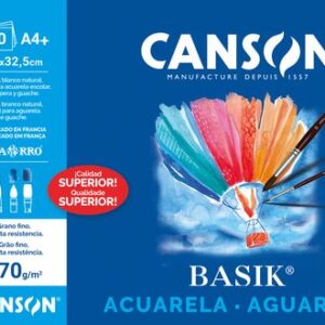 Block 10 hojas papel acuarela 370 grs m² 230x325 Din A-4+