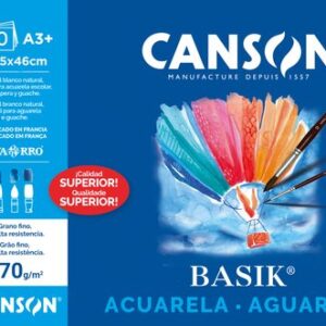 Block 10 hojas papel acuarela 370 grs m² 325x460 Din A-3+