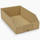 Caja estantería grande calidad H3 troquelada 300x260x150 paquete de 25 unidades