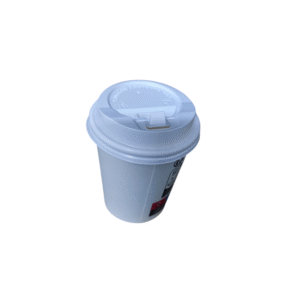 Tapa negra PS SIP 8oz blanca 80Ø bolsa de 50 unid