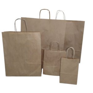 Bolsas a/r kraft liso 100 grs 140+85x210 Caja de 400 unidades